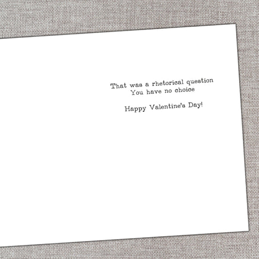 Rhetorical Valentine