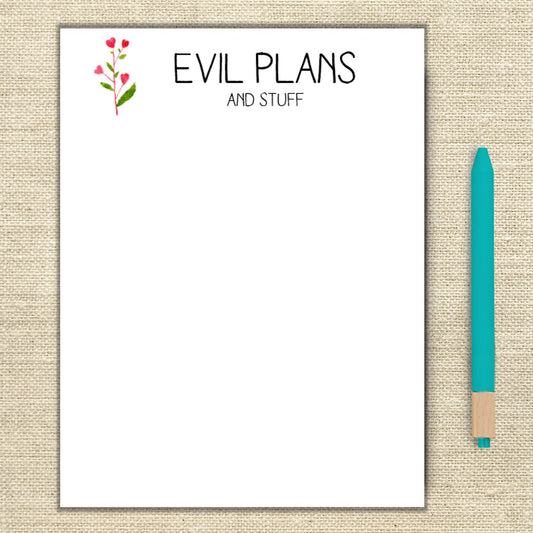 Evil Plans Notepad Wholesale