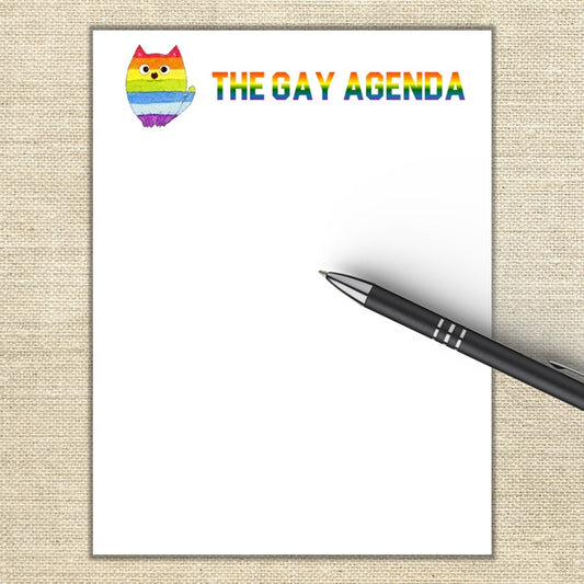 Gay Agenda Notepad Wholesale
