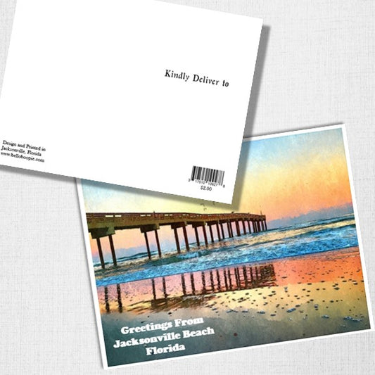 Jacksonville Beach Pier Postcard