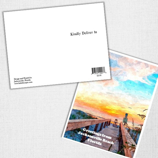 Jacksonville Beach Sunrise Postcard