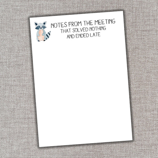 Notes from Meeting