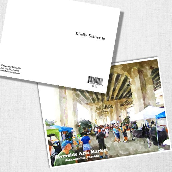 Riverside Arts Market Postcard