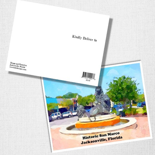 San Marco Lions Postcard