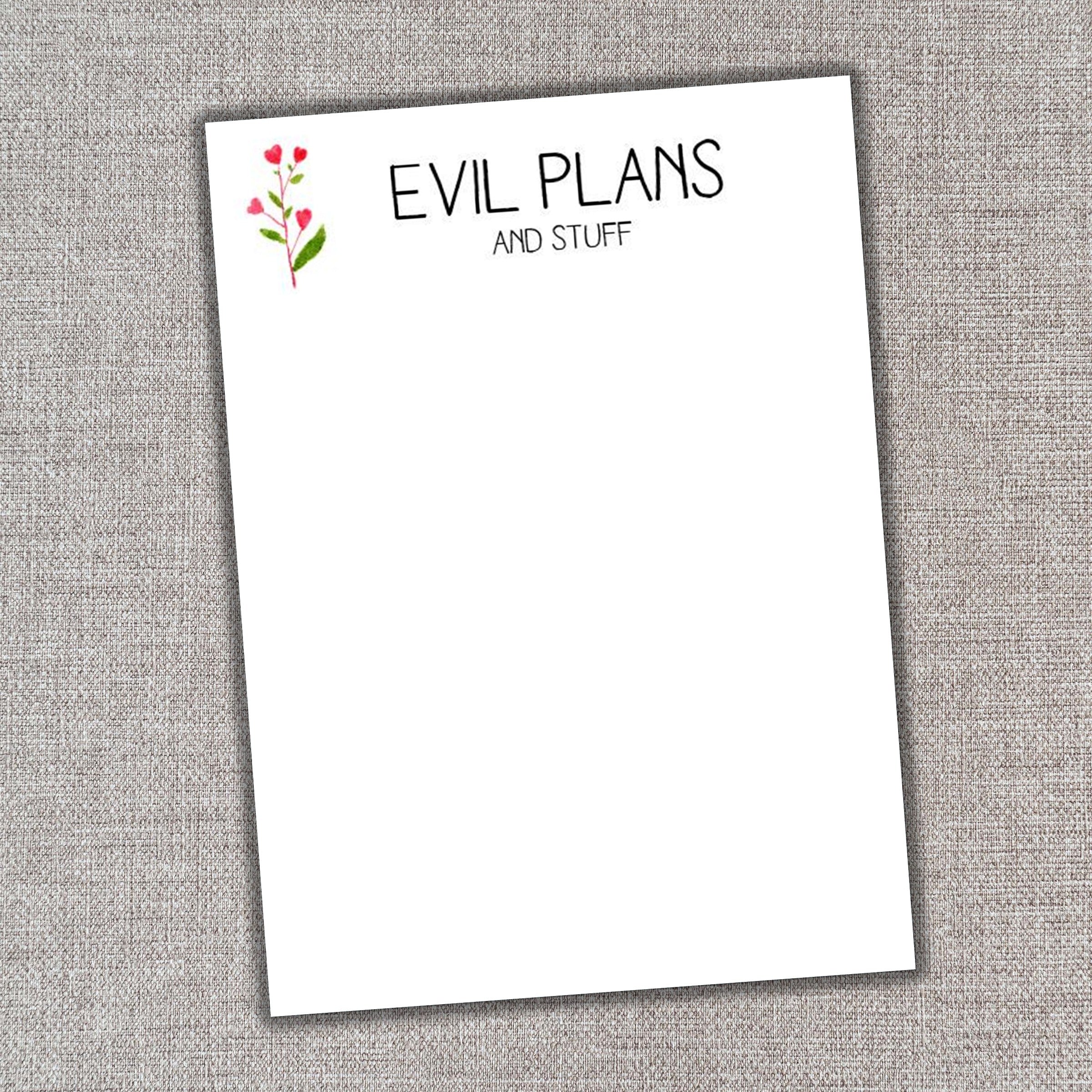 Funny Handmade Notepads that Curse by Bello Boopie