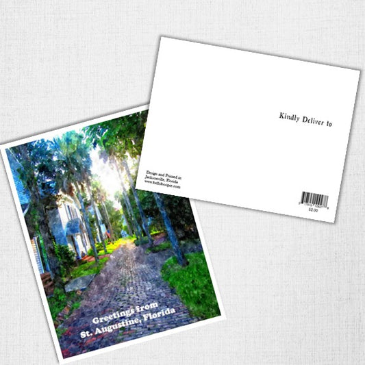 Street of Historic St. Augustine Postcard