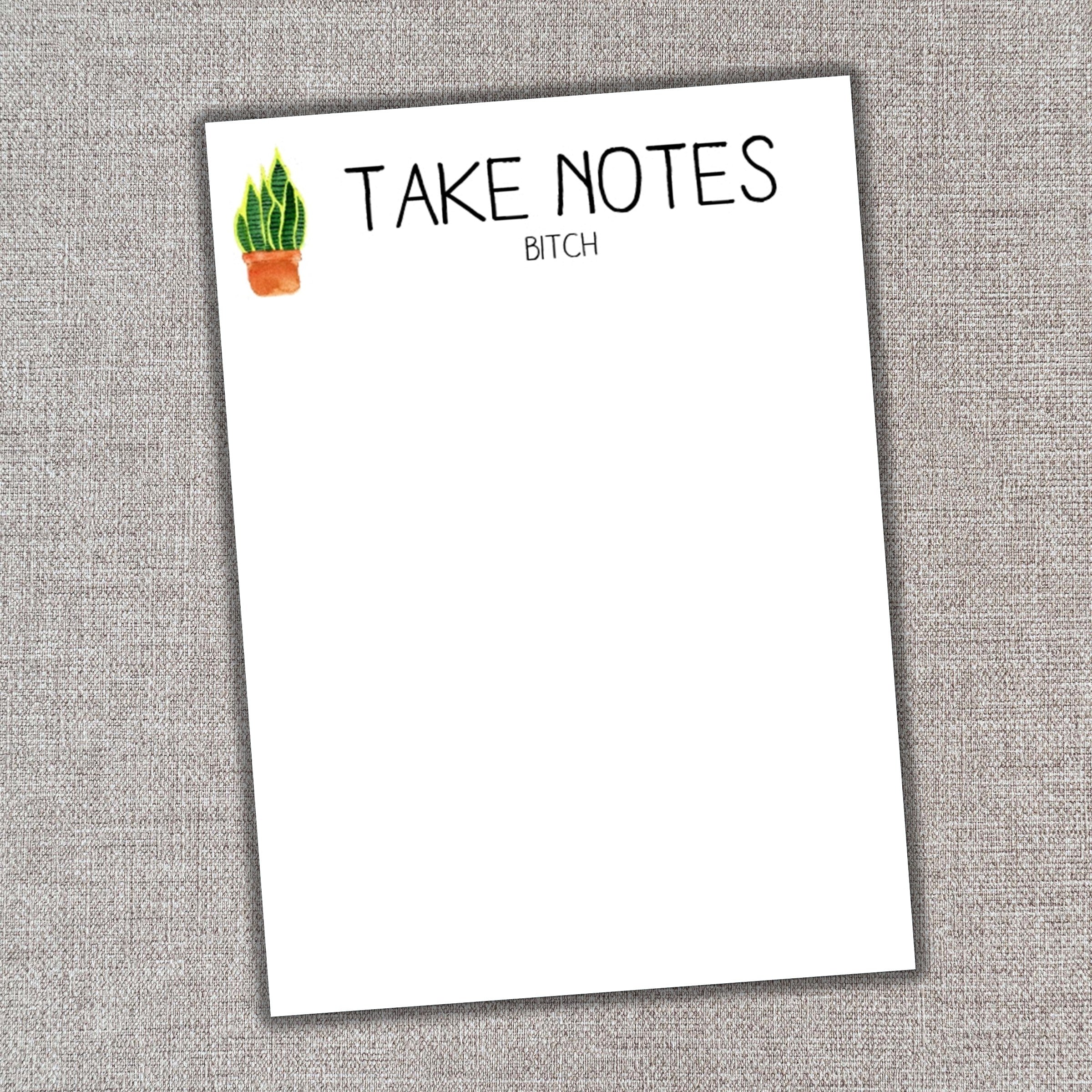 Funny Handmade Notepads that Curse by Bello Boopie