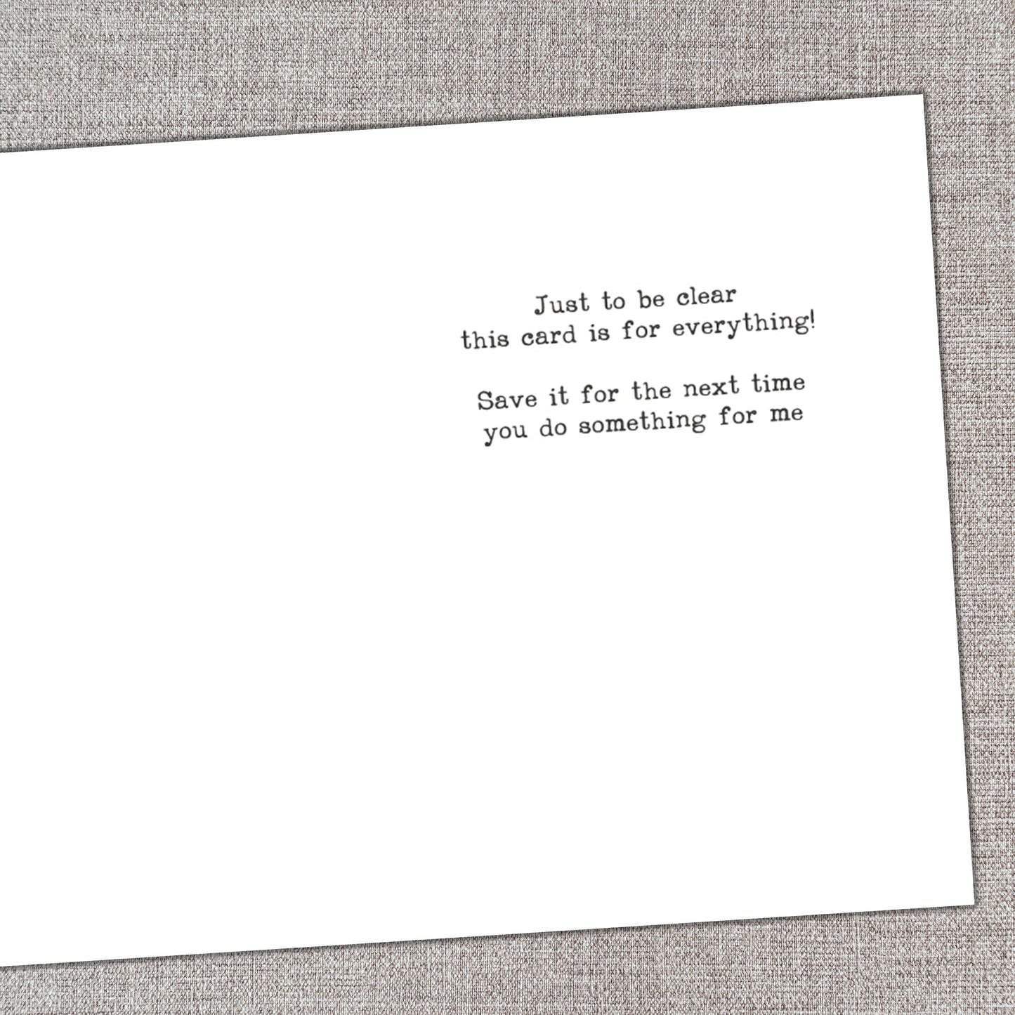 Thanks for Everything