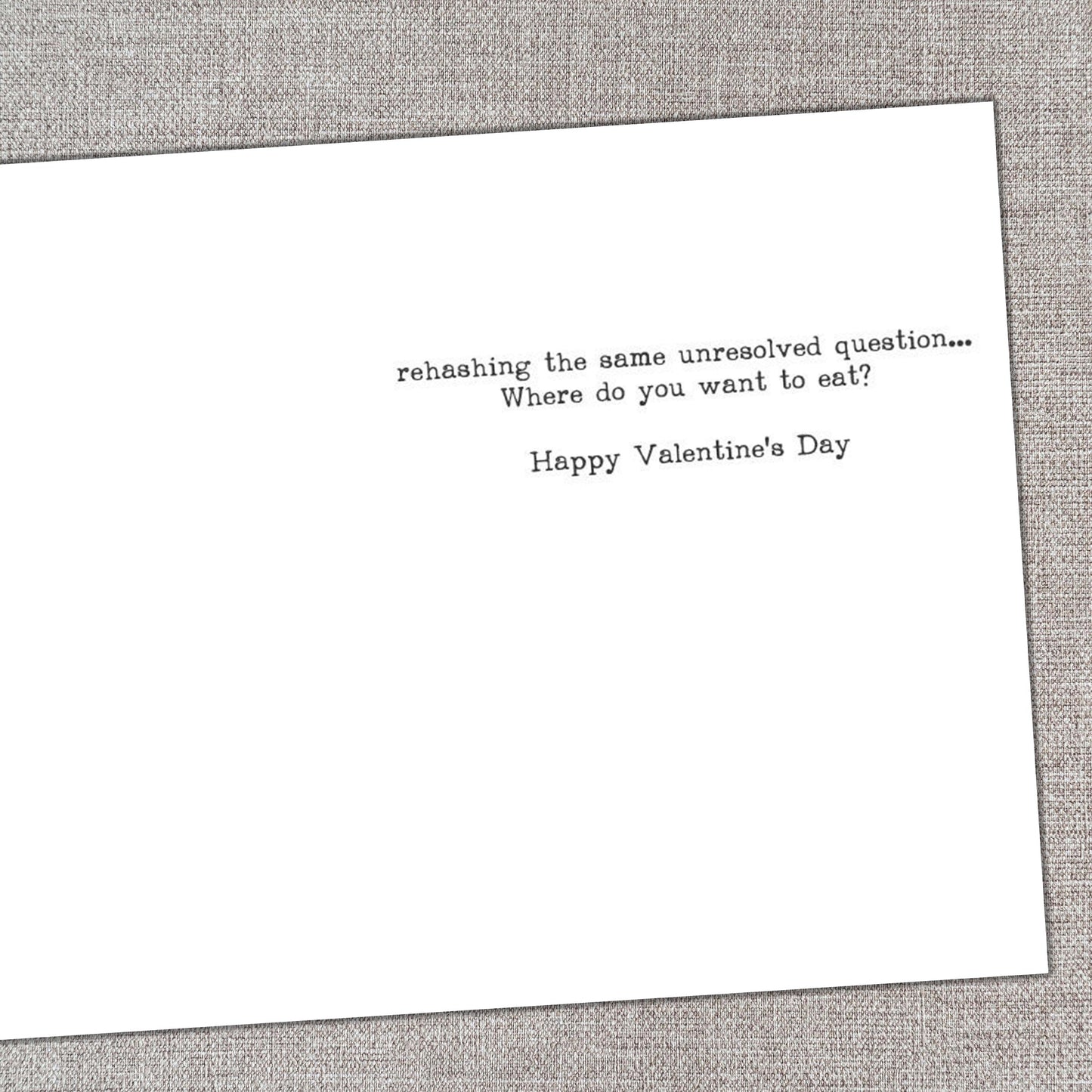 Unresolved Valentine